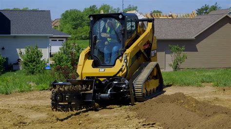 caterpillar s330 skid steer trencher|cat trencher attachments.